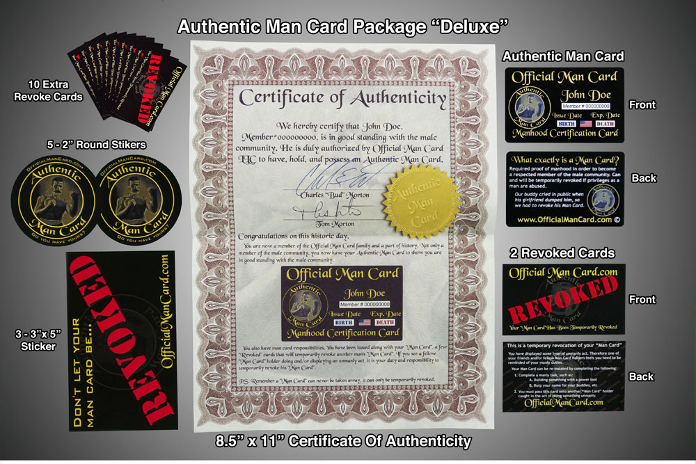 Certificate of Authenticity / Care Cards (pack of 10)